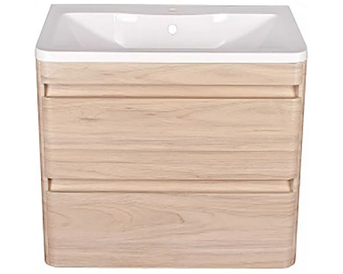 Заказать Тумба под раковину Style Line Атлантика Люкс Plus 80 ЛС-00000684 подвесная Ясень перламутр в магазине сантехники Santeh-Crystal.ru