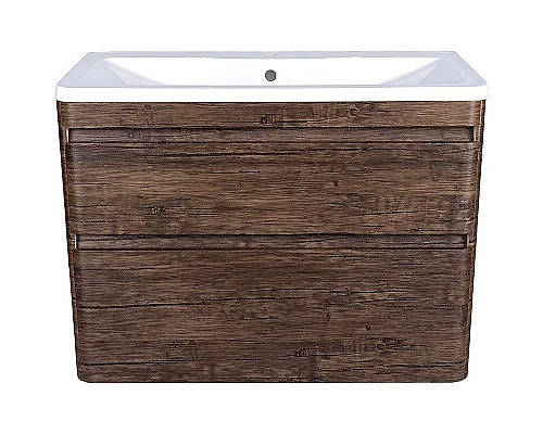 Приобрести Тумба под раковину Style Line Люкс Plus 100 ЛС-00000663 подвесная Старое дерево в магазине сантехники Santeh-Crystal.ru