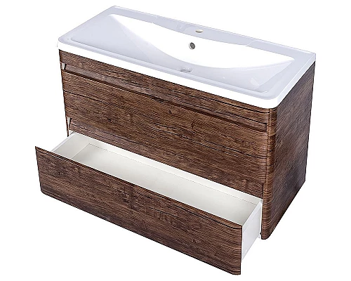 Приобрести Тумба под раковину Style Line Люкс Plus 100 ЛС-00000663 подвесная Старое дерево в магазине сантехники Santeh-Crystal.ru