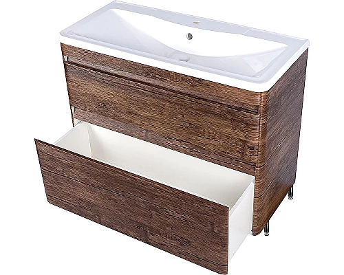 Заказать Тумба под раковину Style Line Атлантика 100 Люкс Plus ЛС-00000614 Старое дерево в магазине сантехники Santeh-Crystal.ru