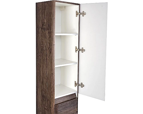 Заказать Шкаф пенал Style Line Атлантика Люкс Plus 35 ЛС-00000615 с бельевой корзиной Старое дерево в магазине сантехники Santeh-Crystal.ru