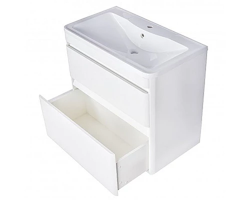 Купить Тумба под раковину Style Line Атлантика Люкс Plus 60 СС-00002206 подвесная Антискрейч в магазине сантехники Santeh-Crystal.ru