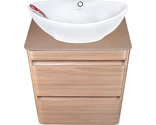 Купить Тумба под раковину Style Line Атлантика Люкс Plus 60 СС-00002217 подвесная Ясень перламутр в магазине сантехники Santeh-Crystal.ru