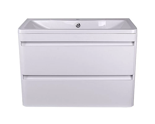 Купить Тумба под раковину Style Line Атлантика Люкс Plus 90 СС-00002210 подвесная Антискрейч в магазине сантехники Santeh-Crystal.ru