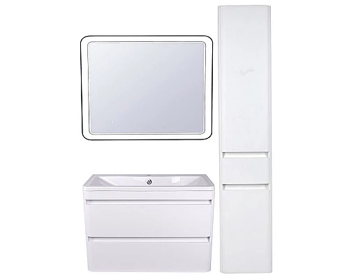 Купить Тумба под раковину Style Line Атлантика Люкс Plus 90 СС-00002210 подвесная Антискрейч в магазине сантехники Santeh-Crystal.ru