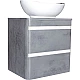 Заказать Тумба под раковину Style Line Атлантика Люкс Plus 80 СС-00002283 подвесная Темный бетон в магазине сантехники Santeh-Crystal.ru