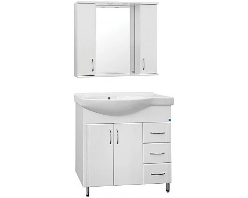 Купить Тумба под раковину Style Line Эко Стандарт 82 R ЛС-00000109 Белая в магазине сантехники Santeh-Crystal.ru