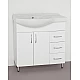 Купить Тумба под раковину Style Line Эко Стандарт 82 R ЛС-00000109 Белая в магазине сантехники Santeh-Crystal.ru
