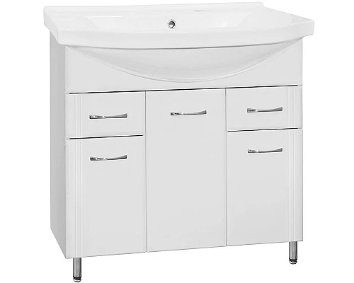 Приобрести Тумба под раковину Style Line Эко Стандарт 26 Эльбрус 90 Белый глянец в магазине сантехники Santeh-Crystal.ru