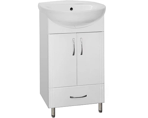 Приобрести Тумба под раковину Style Line Эко Стандарт 9 1 Б Канны 50 Белый глянец в магазине сантехники Santeh-Crystal.ru