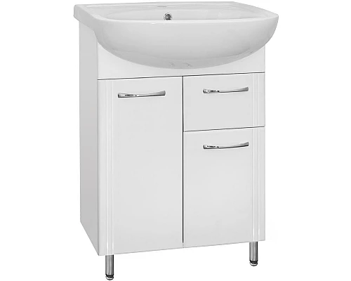 Заказать Тумба под раковину Style Line Эко Стандарт 11 Эрика 61 Белый глянец в магазине сантехники Santeh-Crystal.ru