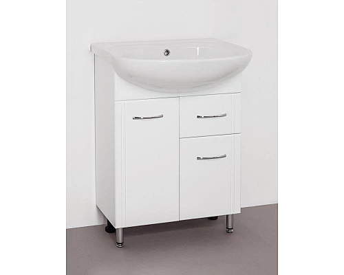 Заказать Тумба под раковину Style Line Эко Стандарт 11 Эрика 61 Белый глянец в магазине сантехники Santeh-Crystal.ru