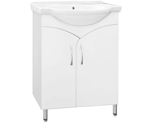 Заказать Тумба под раковину Style Line Эко Стандарт 15 Байкал 60 Белый глянец в магазине сантехники Santeh-Crystal.ru