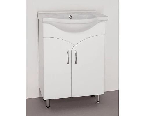 Заказать Тумба под раковину Style Line Эко Стандарт 15 Байкал 60 Белый глянец в магазине сантехники Santeh-Crystal.ru