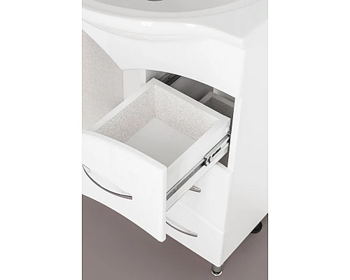 Заказать Тумба под раковину Style Line Эко Стандарт 22 Байкал 65 Белый глянец в магазине сантехники Santeh-Crystal.ru