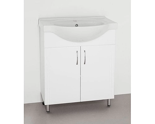 Заказать Тумба под раковину Style Line Эко Стандарт 23 Эрика 70 Белый глянец в магазине сантехники Santeh-Crystal.ru