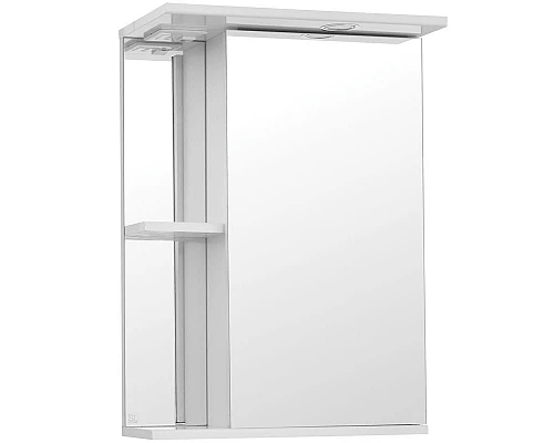 Приобрести Зеркальный шкаф Style Line Эко стандарт Николь 50 С с подсветкой Белый глянец в магазине сантехники Santeh-Crystal.ru