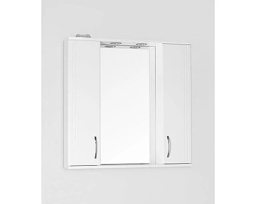 Заказать Зеркало со шкафом Style Line Эко стандарт Панда 80 С с подсветкой Белый глянец в магазине сантехники Santeh-Crystal.ru