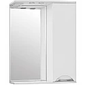 Зеркало со шкафом Style Line Жасмин 65 С с подсветкой Белый глянец