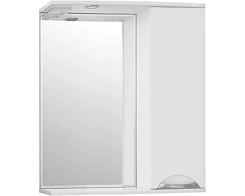 Заказать Зеркало со шкафом Style Line Жасмин 70 С с подсветкой Белый глянец в магазине сантехники Santeh-Crystal.ru