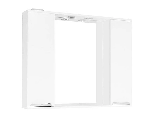 Заказать Зеркало со шкафом Style Line Жасмин 100 С с подсветкой Белый глянец в магазине сантехники Santeh-Crystal.ru