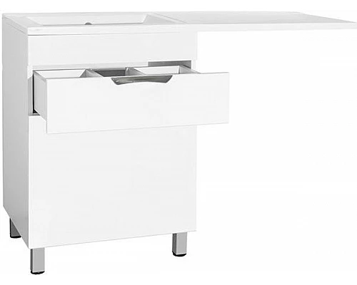 Приобрести Тумба под раковину Style Line Жасмин 120 с 1 ящиком Белая в магазине сантехники Santeh-Crystal.ru