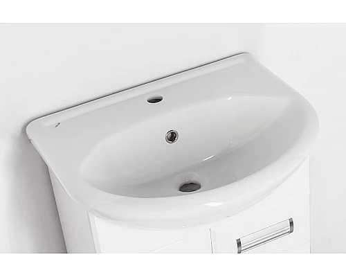 Купить Тумба под раковину Style Line Ирис 55 Белый глянец в магазине сантехники Santeh-Crystal.ru