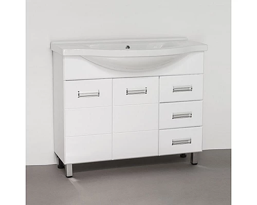 Заказать Тумба под раковину Style Line Ирис 100 Белый глянец в магазине сантехники Santeh-Crystal.ru