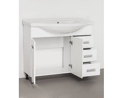 Заказать Тумба под раковину Style Line Ирис 100 Белый глянец в магазине сантехники Santeh-Crystal.ru