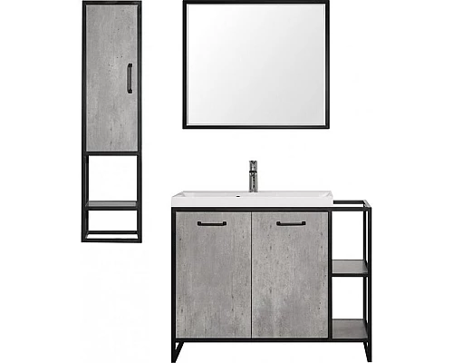 Купить Зеркало Style Line Лофт 80 Бетон в магазине сантехники Santeh-Crystal.ru