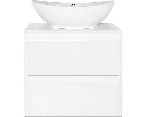 Приобрести Тумба под раковину Style Line Монако 60 Люкс Plus ЛС-00000632 подвесная Осина белая Белый Лакобель в магазине сантехники Santeh-Crystal.ru