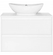 Тумба под раковину Style Line Монако 80 Люкс Plus ЛС-00000634 подвесная Осина белая Белый Лакобель