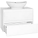 Заказать Тумба под раковину Style Line Монако 80 Люкс Plus ЛС-00000634 подвесная Осина белая Белый Лакобель в магазине сантехники Santeh-Crystal.ru