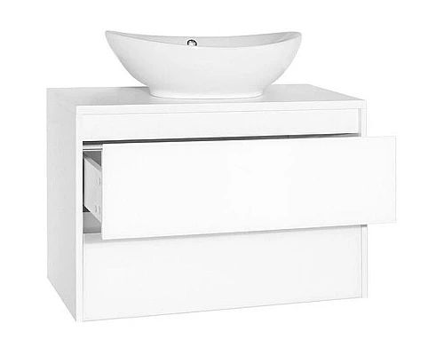 Заказать Тумба под раковину Style Line Монако 80 Люкс Plus ЛС-00000634 подвесная Осина белая Белый Лакобель в магазине сантехники Santeh-Crystal.ru