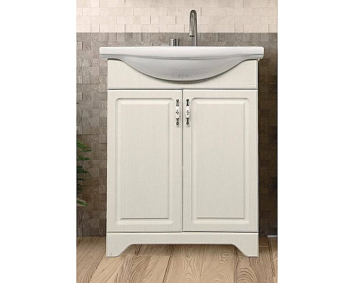 Купить Тумба под раковину Style Line Олеандр 2 Люкс 65 ЛС-00000199 Рельеф пастель в магазине сантехники Santeh-Crystal.ru