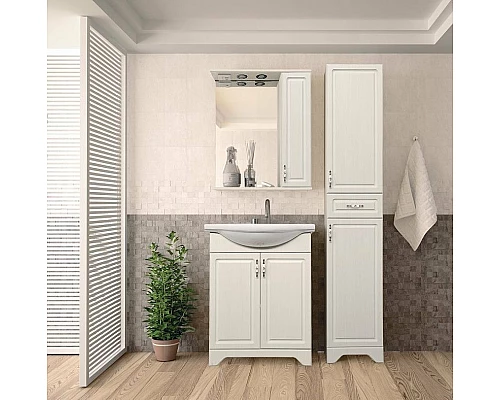 Купить Тумба под раковину Style Line Олеандр 2 Люкс 65 ЛС-00000199 Рельеф пастель в магазине сантехники Santeh-Crystal.ru