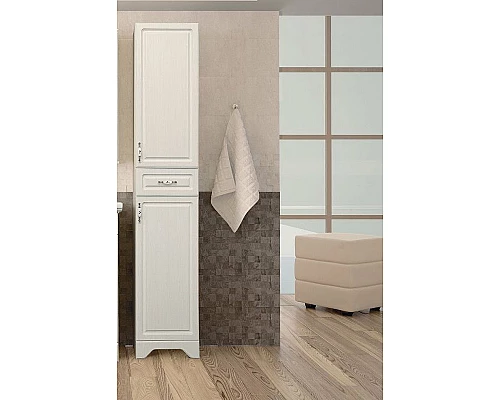 Купить Шкаф пенал Style Line Олеандр 2 Люкс 36 ЛС-00000290 Рельеф пастель в магазине сантехники Santeh-Crystal.ru