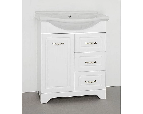 Заказать Тумба под раковину Style Line Олеандр 2 Люкс 65 ЛС-00000047 Белая в магазине сантехники Santeh-Crystal.ru