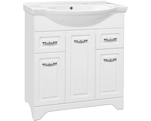 Заказать Тумба под раковину Style Line Олеандр 2 Люкс 75 ЛС-00000048 Белая в магазине сантехники Santeh-Crystal.ru