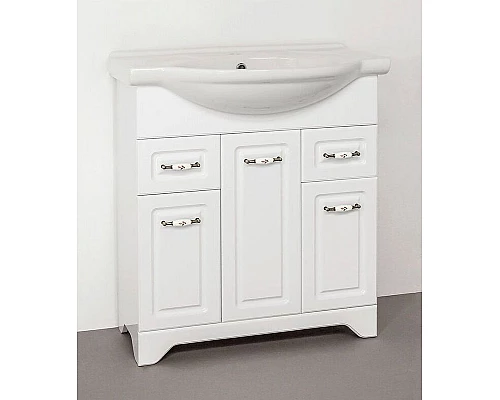 Заказать Тумба под раковину Style Line Олеандр 2 Люкс 75 ЛС-00000048 Белая в магазине сантехники Santeh-Crystal.ru