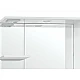 Купить Зеркало со шкафом Style Line Олеандр 2 Люкс 75 ЛС-00000051 с подсветкой Белое в магазине сантехники Santeh-Crystal.ru