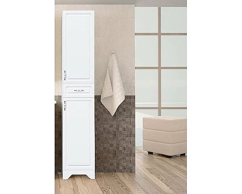 Приобрести Шкаф пенал Style Line Олеандр 2 Люкс 36 ЛС-00000210 Белый в магазине сантехники Santeh-Crystal.ru