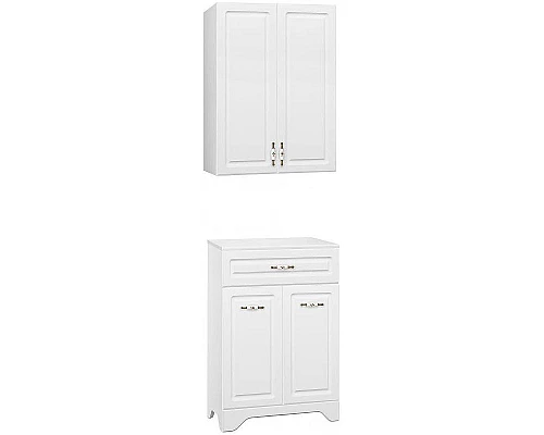 Приобрести Тумба Style Line Олеандр 2 Люкс 60 ЛС-00000347 Белая в магазине сантехники Santeh-Crystal.ru