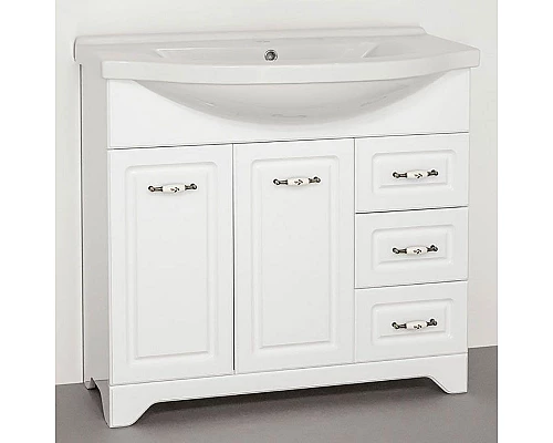 Заказать Тумба под раковину Style Line Олеандр-2 90 Люкс Рельеф пастель в магазине сантехники Santeh-Crystal.ru