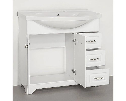 Заказать Тумба под раковину Style Line Олеандр-2 90 Люкс Рельеф пастель в магазине сантехники Santeh-Crystal.ru