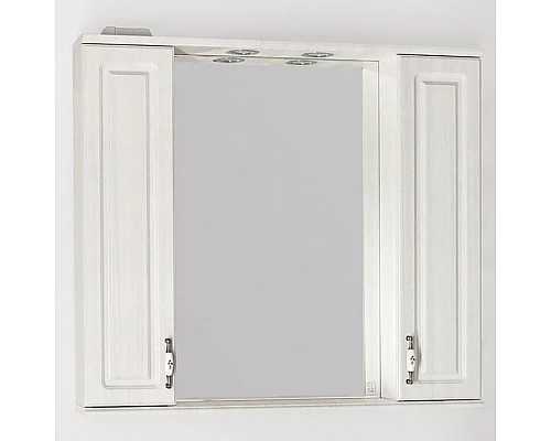 Заказать Зеркало со шкафом Style Line Олеандр 2 90 С Люкс с подсветкой Рельеф Пастель в магазине сантехники Santeh-Crystal.ru