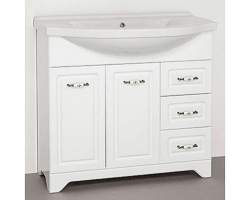 Заказать Тумба под раковину Style Line Олеандр-2 100 Люкс Белый в магазине сантехники Santeh-Crystal.ru