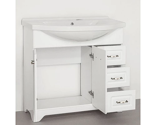 Заказать Тумба под раковину Style Line Олеандр-2 100 Люкс Белый в магазине сантехники Santeh-Crystal.ru