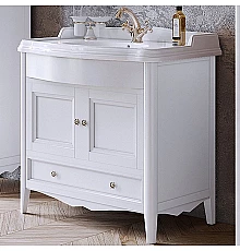 Тумба с раковиной TW Veronica Nuovo 90 VER3090-B+AR864bix1 Bianco