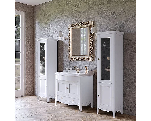 Приобрести Тумба с раковиной TW Veronica Nuovo 90 VER3090-B+AR864bix1 Bianco в магазине сантехники Santeh-Crystal.ru